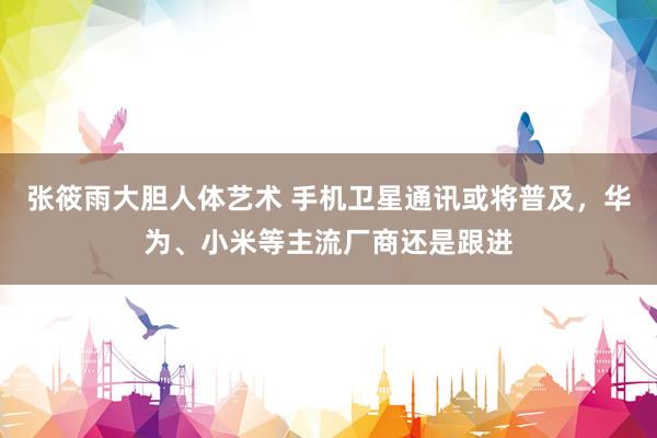 张筱雨大胆人体艺术 手机卫星通讯或将普及,华为、小米等主流厂商还是跟进